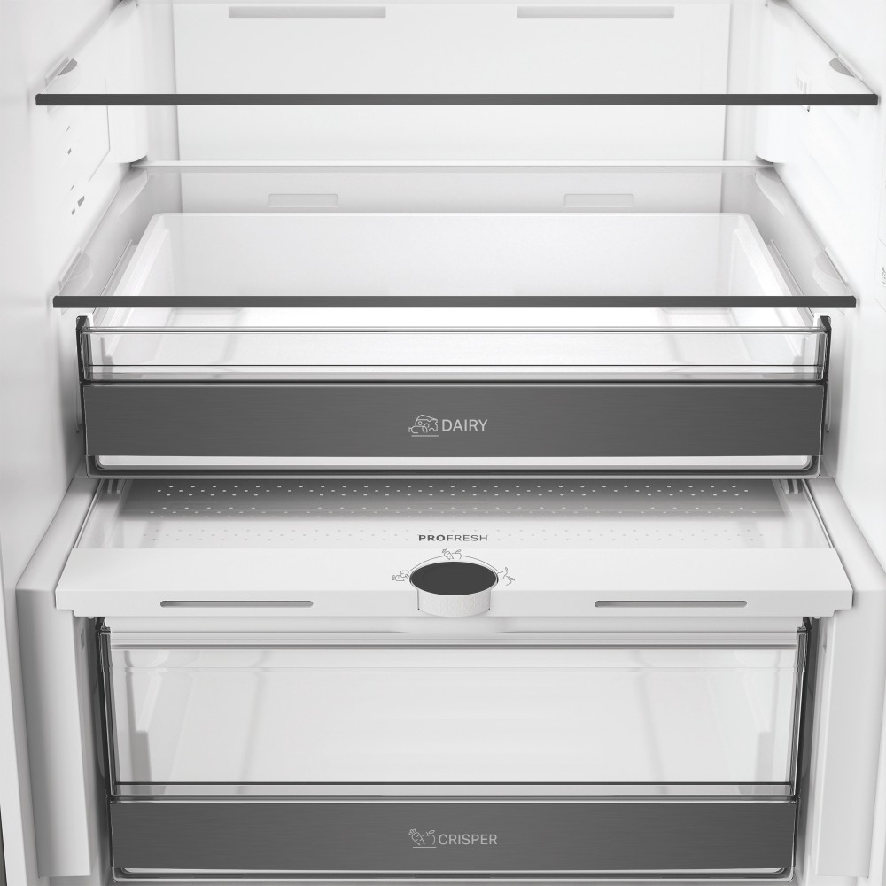 Whirlpool Kombinovaná chladnička s mrazničkou Voľne stojace WHK 22414 X7EA1 ARC 764 Manhattan Gray 2 doors Drawer