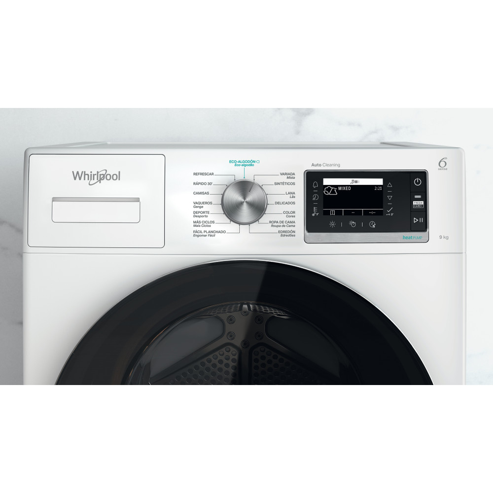 Whirlpool Secador W6 D94WR SPT Branco Lifestyle control panel