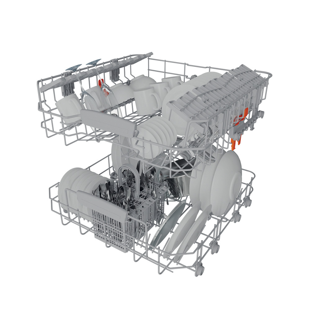 Hotpoint_Ariston Lave-vaisselle Encastrable HIC 3C34 Encastrable D Technical Translucent