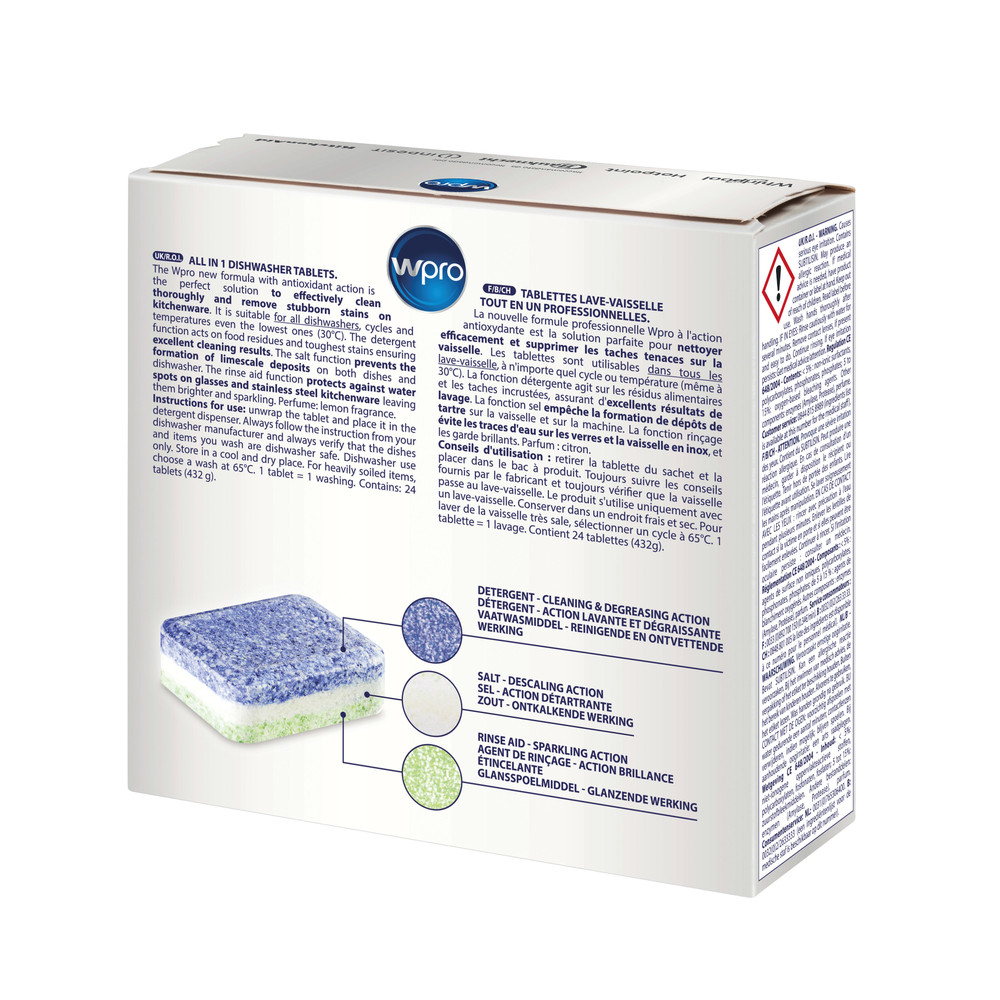 Indesit DISHWASHING TAB100 Back / Lateral