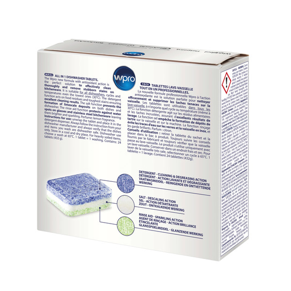 Indesit DISHWASHING TAB100 Back / Lateral