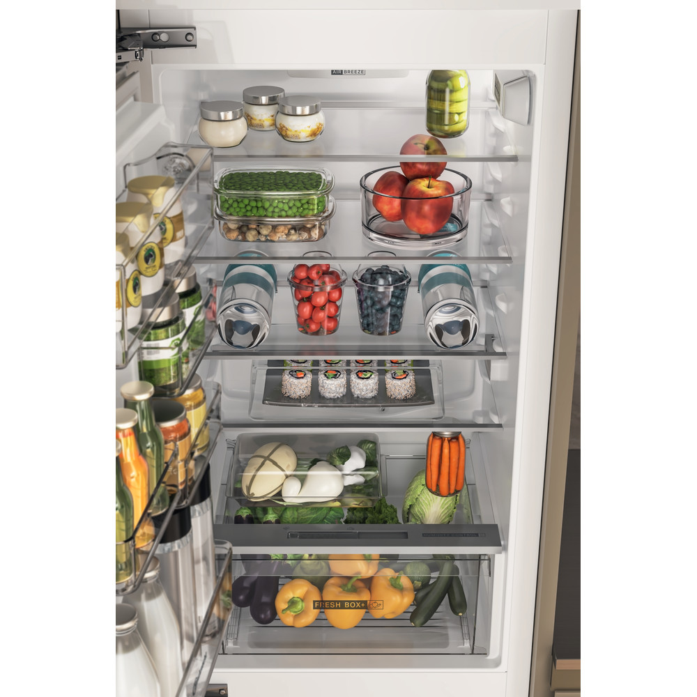 Bauknecht Réfrigérateur combiné Appareil encastrable BKC18D011V1 LH Blanc 2 portes Drawer