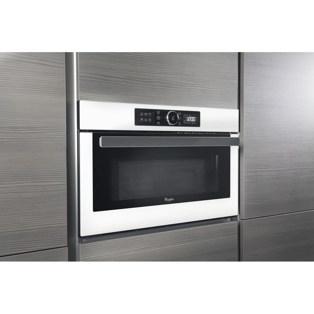 Whirlpool Mikrohullámú sütő Beépíthető AMW 730/WH Fehér Elektromos 31 Mikrohullám+Grill funkció 1000 Lifestyle perspective