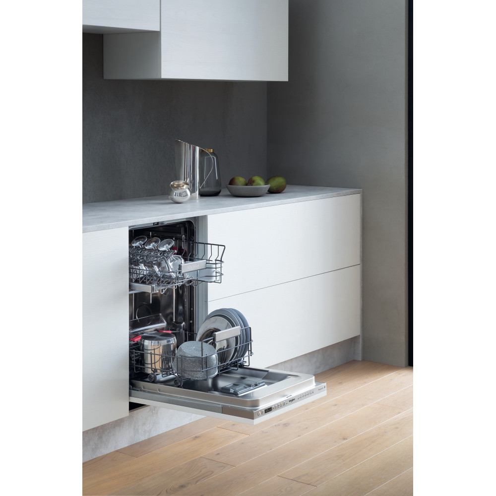 Whirlpool Oppvaskmaskin Integrert WSIO 3T223 PE X Full-integrated E Lifestyle perspective open
