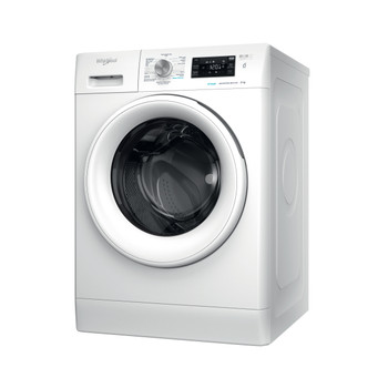 Whirlpool Lave-linge Pose-libre FFB 9469 WV BE Blanc Frontal A Perspective