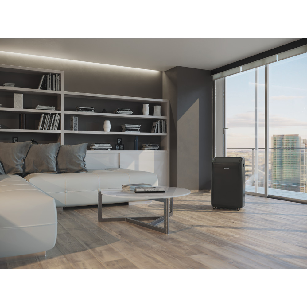 Whirlpool Air Conditioner PACF212HP B A On/Off Fekete Lifestyle frontal