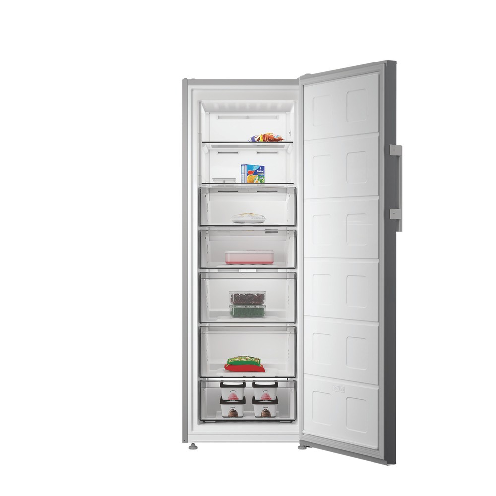 Bauknecht Gefriergerät Standgerät BKGF171 New Silver – ARC 1035 Lifestyle frontal open