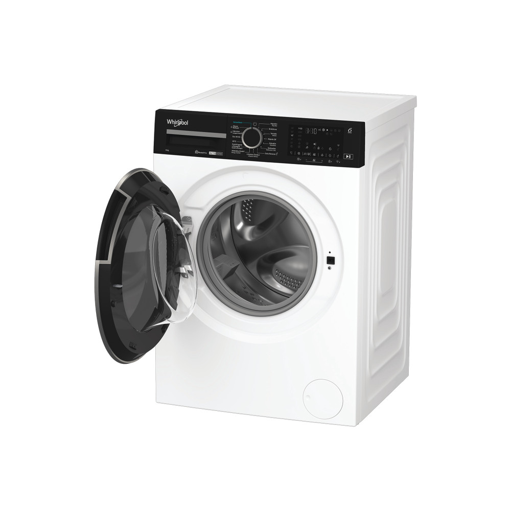 Whirlpool Lavadora Libre instalación WPM 911W ADS SPT Blanco Cargador frontal A Perspective open