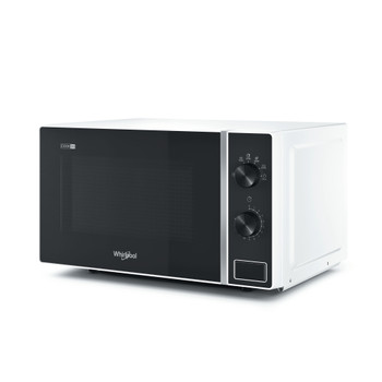 Whirlpool Mikrovågsugn Fristående MWP 101 W White Mekanisk 20 Endast MW 700 Perspective
