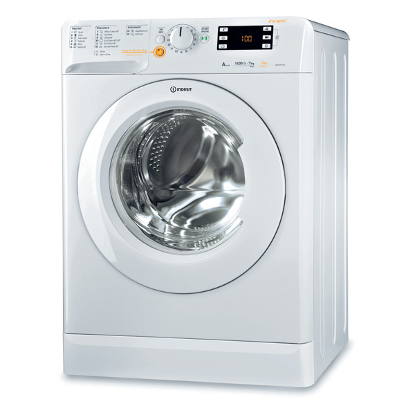 Indesit Washer dryer Free-standing XWDE 751480X W UK White Front loader Perspective
