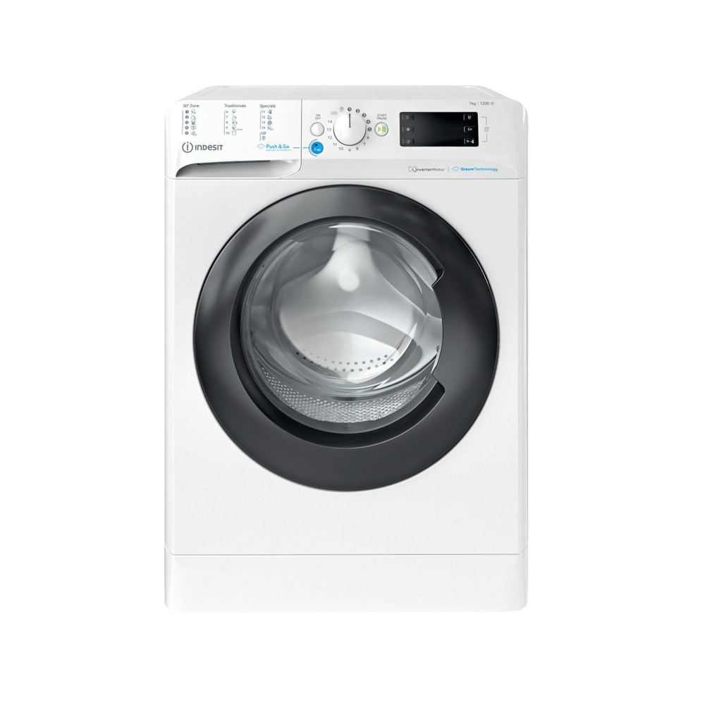 Indesit Perilica za rublje Samostojeći BWSE 71295X WBV EU Bijela Prednje punjenje B Frontal