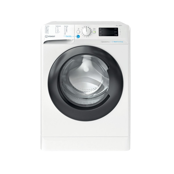 Indesit Veļas mazgājamā mašīna Brīvi stāvošs BWSE 71295X WBV EU Balts Priekšējās ielādes B Frontal