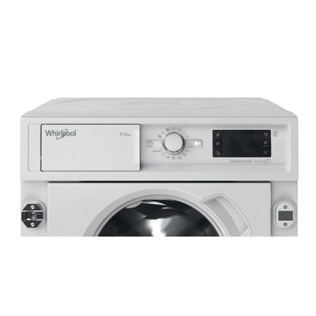 Whirlpool Mosó-szárító Beépíthető BI WDWG 751482 EU N Fehér Elöltöltős Control panel