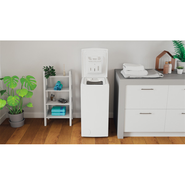 Indesit Perilica za rublje Samostojeći BTW S72200 EU/N Bijela Gornje punjenje E Lifestyle frontal open