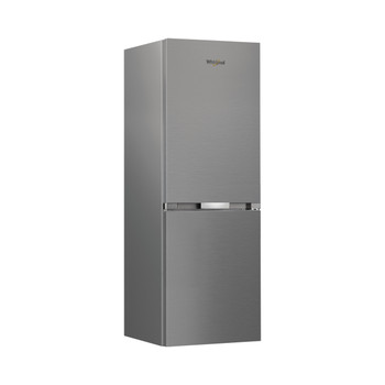 Whirlpool Réfrigérateur combiné Pose-libre WHKH 1361 XP4E Argent 2 portes Perspective