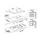 Indesit Table de cuisson IB 65B60 NE Noir Induction vitroceramic Technical drawing