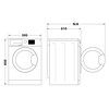Indesit Secadora I1 D70W SPT Blanco Technical drawing
