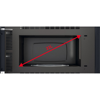 Whirlpool Microunde Încorporabil W6 MN840 Stainless steel Electronic 22 Funcţie MW şi grill 750 Cavity