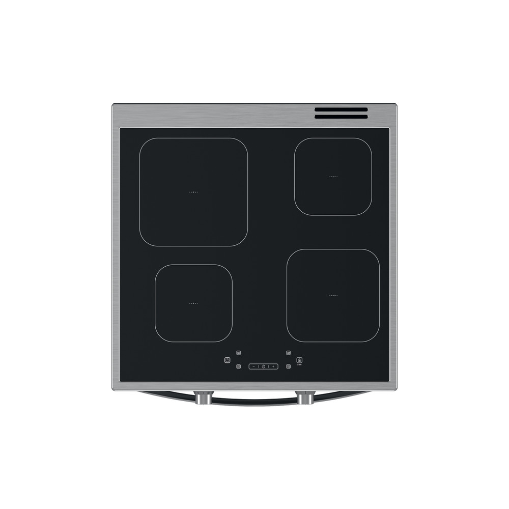Indesit Cuisinière IS67IQ8CCX/FR Inox Electrique Frontal top down