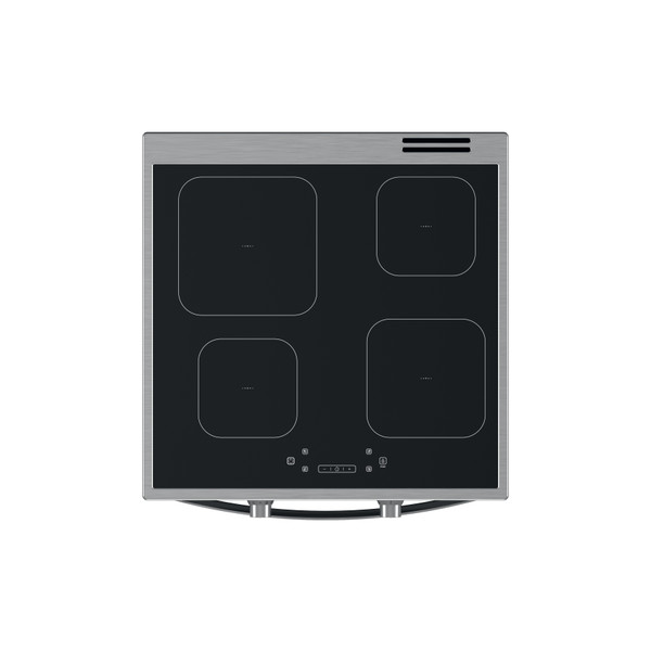 Indesit Cuisinière IS67IQ8CCX/FR Inox Electrique Frontal top down