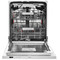 Whirlpool Dishwasher Vgradni WIC 3C23 PEF Povsem vgrajen E Perspective open