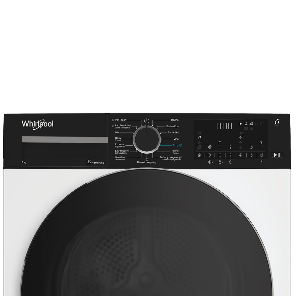 Whirlpool Sušička C WD 85M WBS CZ Biela Control panel