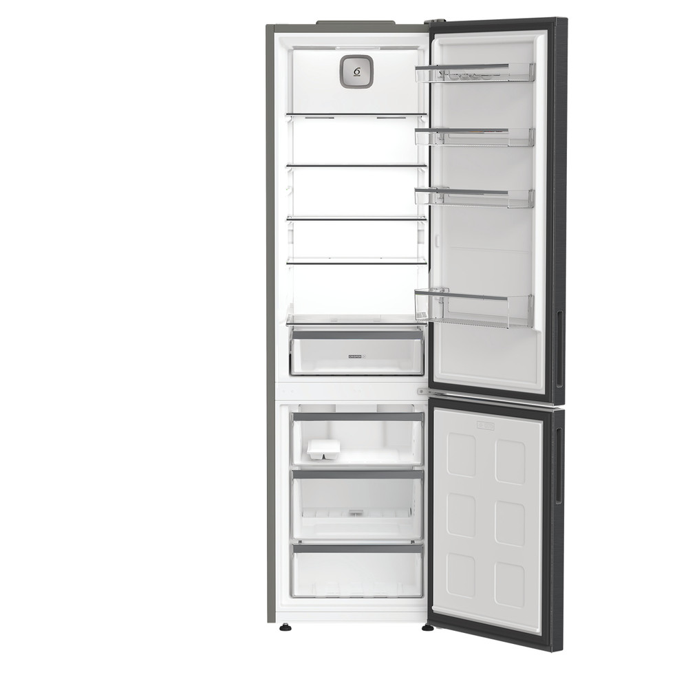 Whirlpool Fridge/freezer combination Freestanding WHK 26403 XBR6UK Black 2 doors Frontal open