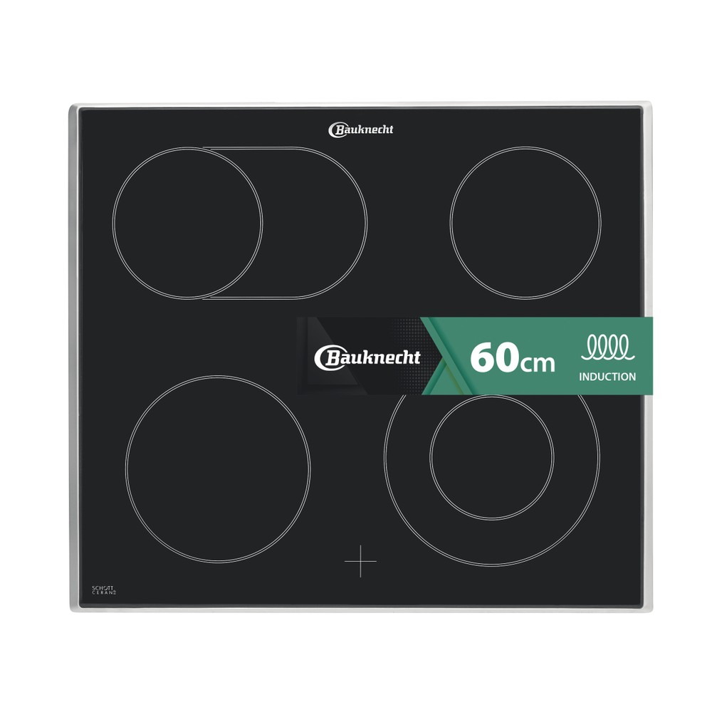 Bauknecht Kochfelder CTAR 7642 IN Schwarz Radiant vitroceramic Frontal