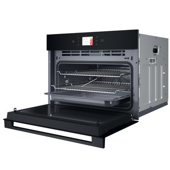 Whirlpool Mikrovlnná rúra Vstavané WCW9O7PHTSB Čierna Elektronické 53 Mikrovlny kombi 950 Perspective open