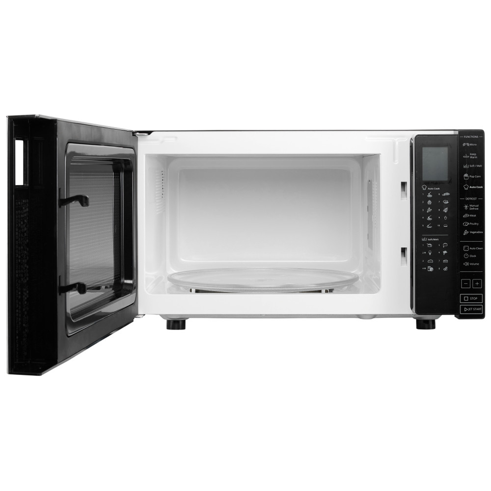 Whirlpool Four à micro-ondes Pose-libre MWP 301 B Noir Électronique 30 Micro-ondes uniquement 900 Frontal open