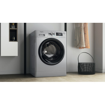 Whirlpool Lavadora Libre instalación FFB 9469 SBV SPT Plata Cargador frontal A Lifestyle perspective