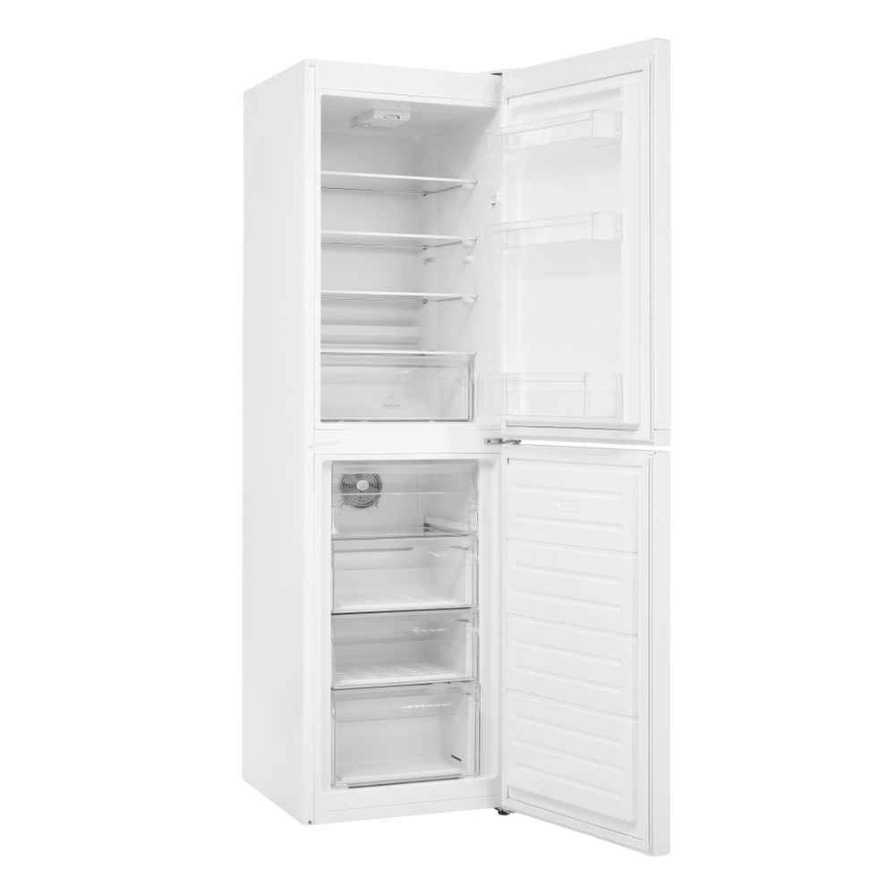 Hotpoint Fridge-Freezer Combination Free-standing HBNF 55182 W UK White 2 doors Perspective open