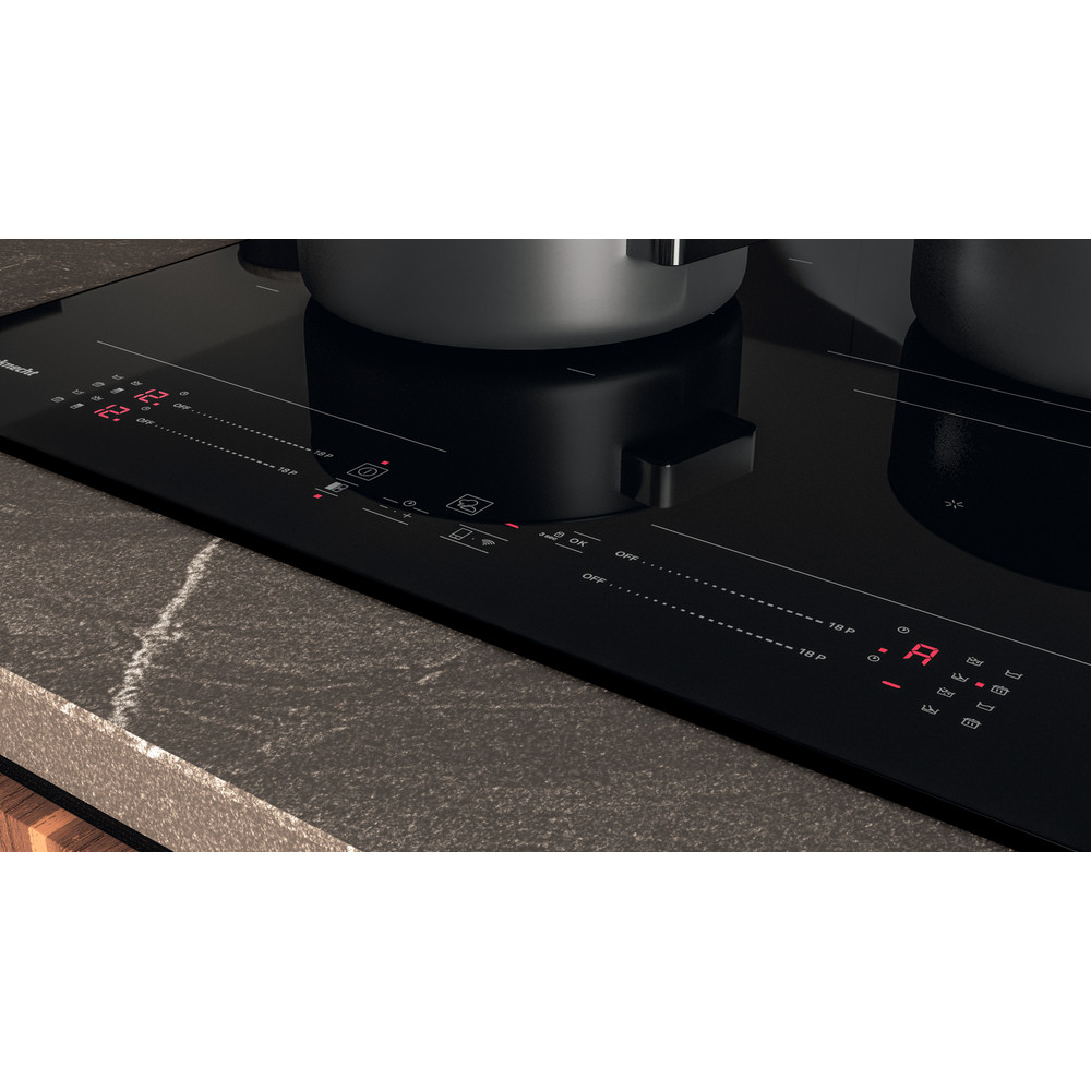 Bauknecht Piano cottura BS 5860F CPNE Nero Induction vitroceramic Lifestyle control panel