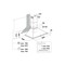 Indesit HOOD Built-in IHPC 9.5 LM X Inox Wall-mounted Mechanical Technical drawing