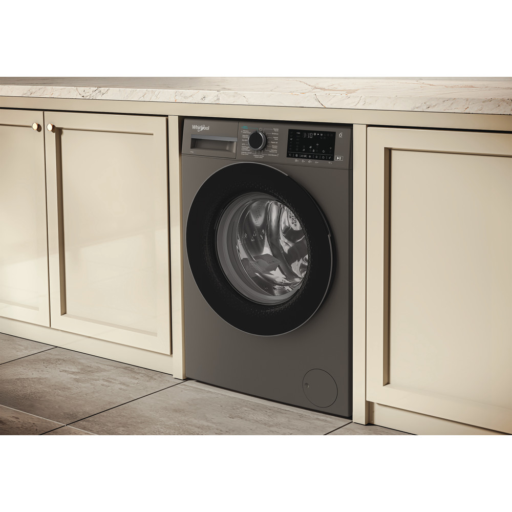 Whirlpool Lavadora Libre instalación WAM 07GB SPT Manhattan Grey Cargador frontal A Lifestyle perspective