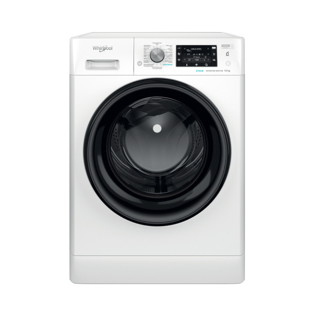 Whirlpool Lave-linge Pose-libre FFD 10489E BV BE Blanc Frontal A Frontal