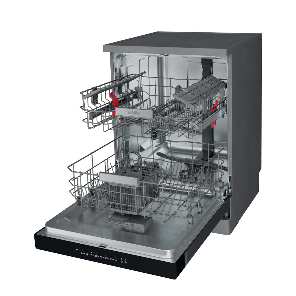 Whirlpool Myčka nádobí Volně stojící WFO 3T142 X Volně stojící C Perspective open