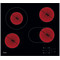 Whirlpool Plīts virsma AKT 8210 LX Melns Radiant vitroceramic Frontal