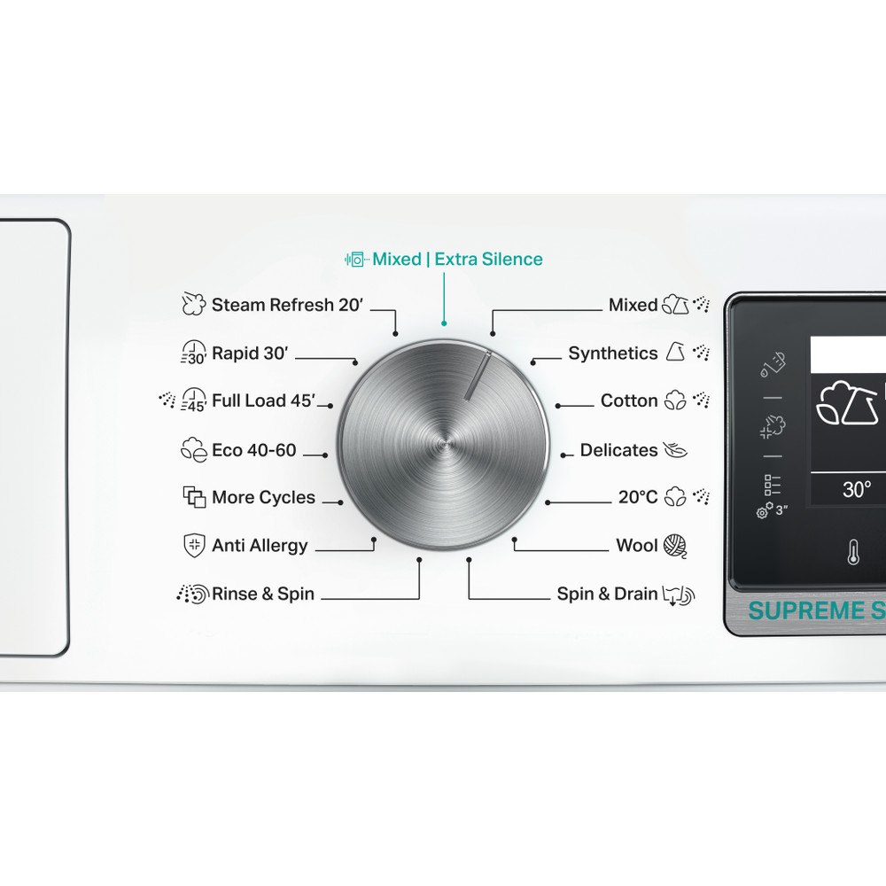 Whirlpool Práčka Voľne stojace W8X 89AD SILENCE EE Biela Spredu plnená A Program