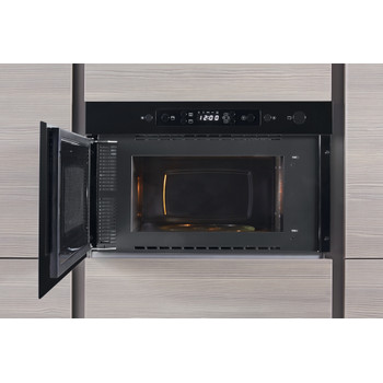 Whirlpool Mikrohullámú sütő Beépíthető AMW 439/NB Fekete Elektromos 22 Mikrohullám+Grill funkció 750 Lifestyle frontal open