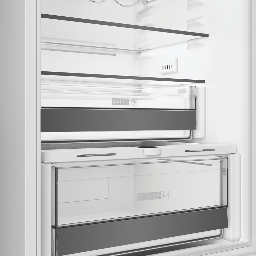 Whirlpool Kombinovaná chladnička s mrazničkou Vstavané WHK2 5292 B4E Zinc Metal 2 doors Drawer