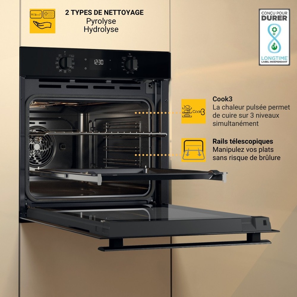 Whirlpool Ugn Inbyggda OMR58RR1B Elektrisk A+ Lifestyle detail