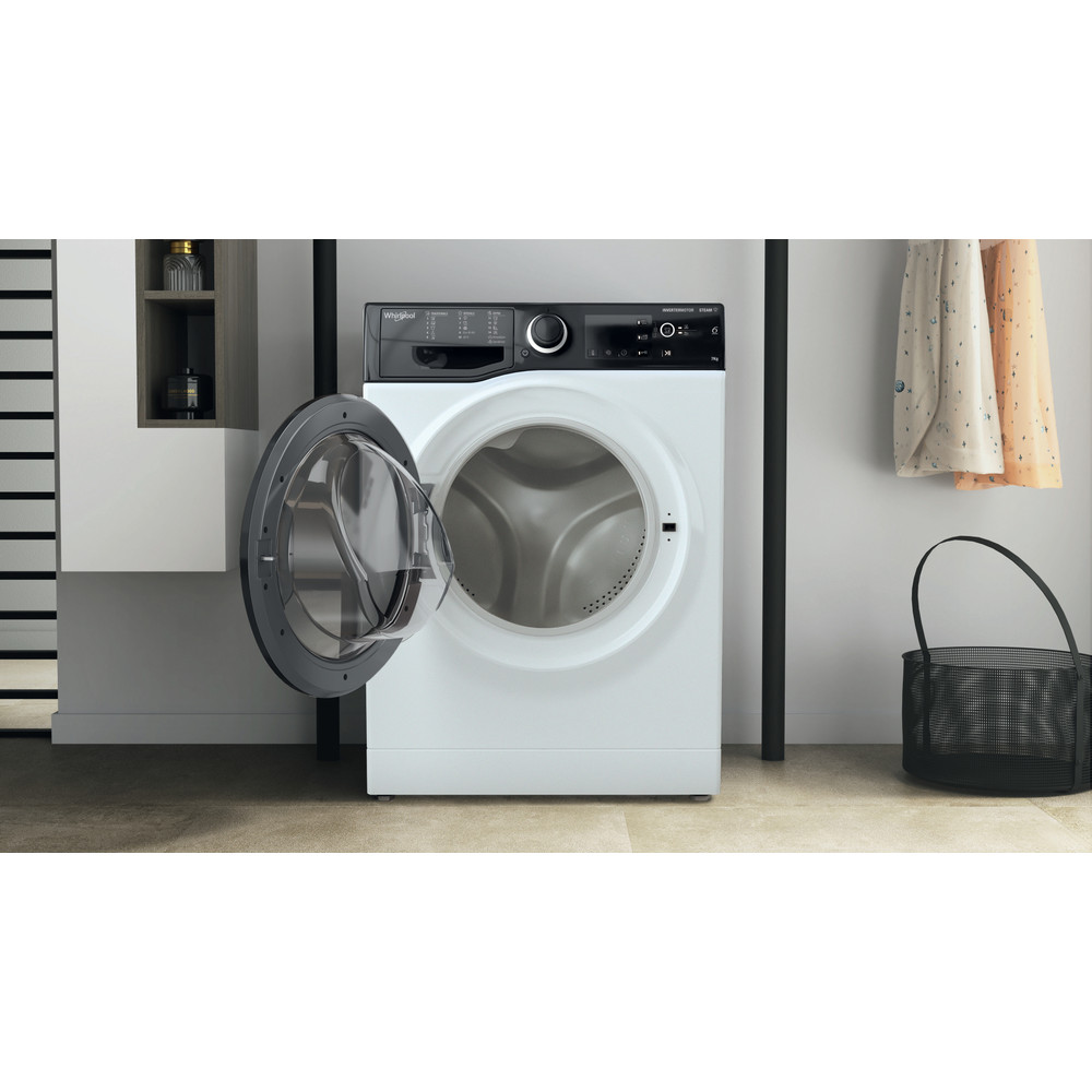 Whirlpool Maşină de spălat rufe Independent WRSB 7259 D EU Alb Încărcare frontală B Lifestyle frontal open