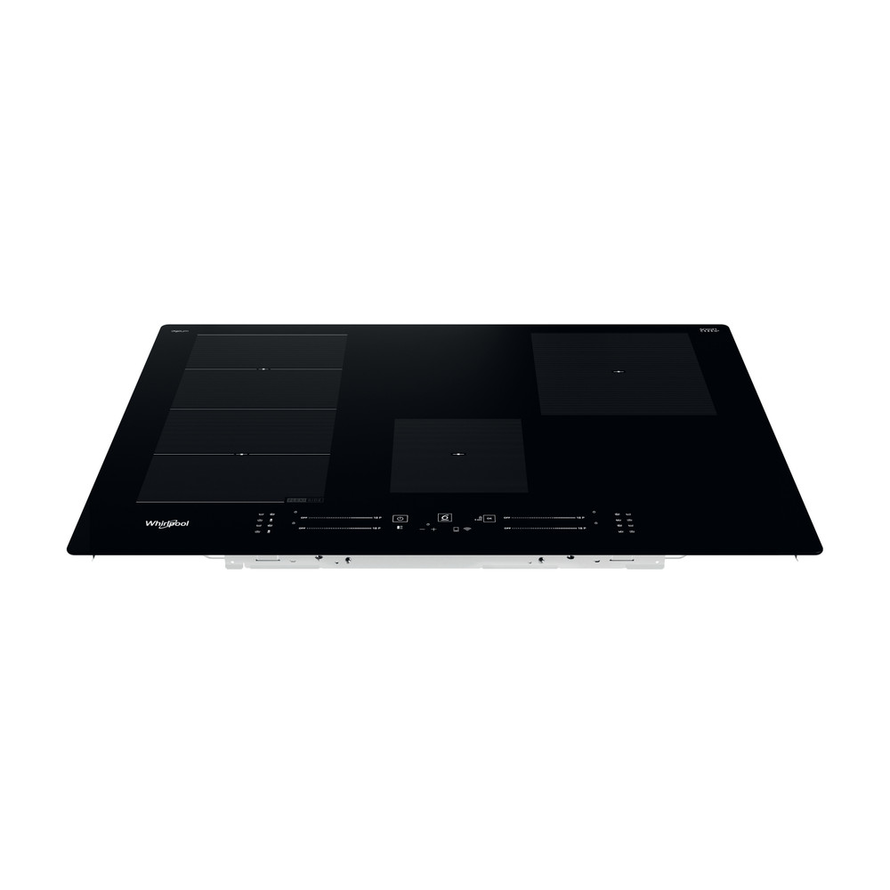 Whirlpool Spishäll WF S5077 NE/IXL Black Induction vitroceramic Frontal top down