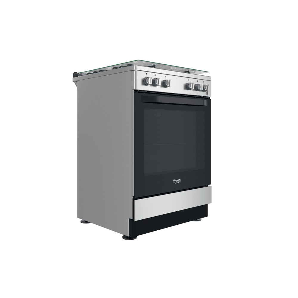 Hotpoint_Ariston Aragaz HS67G1PCX/FR Inox Gaz Perspective