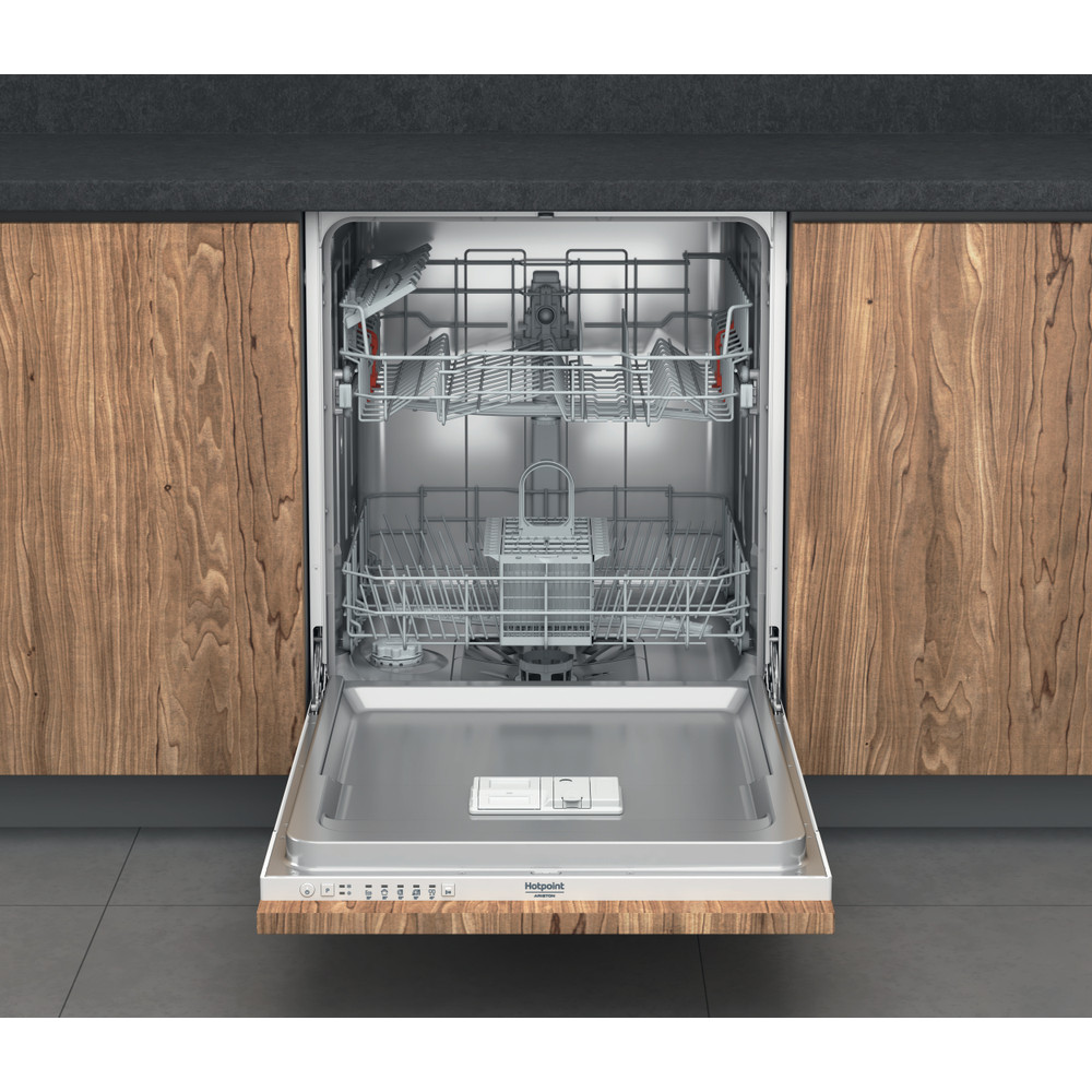 Hotpoint_Ariston Zmywarka Zabudowa HIS 3010 W pełni zintegrowany F Frontal open