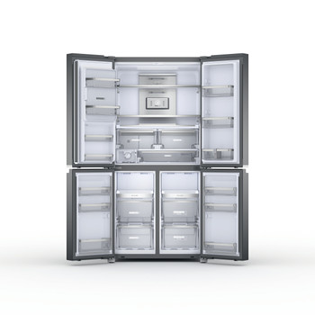 Whirlpool Side-by-Side Libre instalación WQ9I MO2L EF Inox Look Frontal open