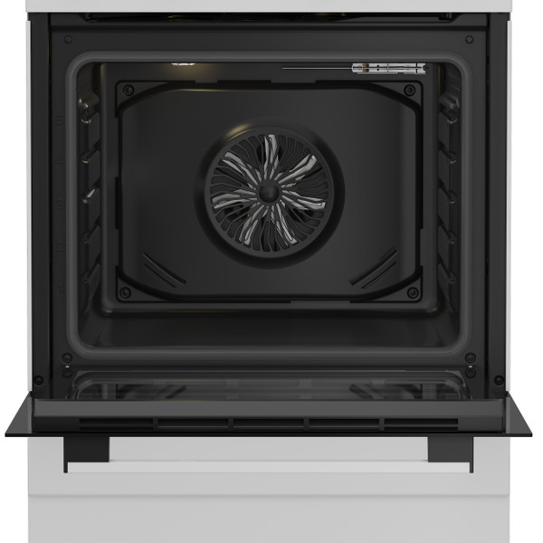 Indesit Κουζίνα I6E5KMW Λευκό Ηλεκτρική Frontal open
