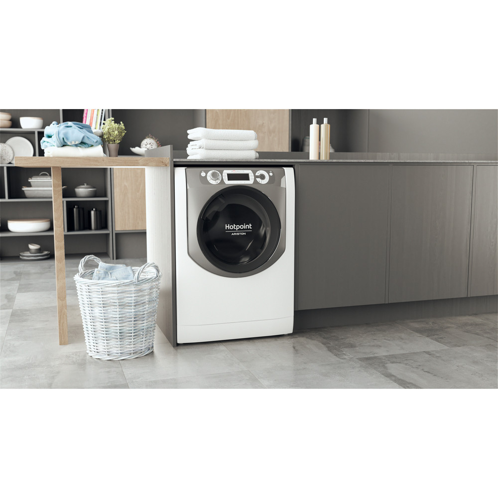Hotpoint_Ariston Pesumasin Vabaltseisev AQS73D28S EU/B N Valge Eestlaetav D Lifestyle perspective