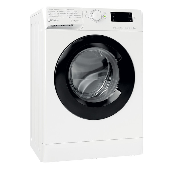 Indesit Mosógép Szabadonálló MTWSE 61294 WK EE Fehér Elöltöltős C Perspective